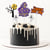 Cake toppers assortis thème Halloween 3 (x5)