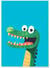 Affiche Crocodile rigolo | A3 : 29,7x42cm
