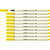 Lot de 10 Feutre pinceau Pen 68 brush, jaune citron STABILO