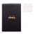 Bloc notes - A4 - 21 x 29,7 cm - Petits Carreaux - 80 feuilles - Noir - Avec spirale - Rhodia - Gamme NotePad