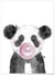 Affiche 'Bulle de Panda Rose' | A3 : 29,7x42cm
