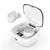 Ecouteurs Bluetooth Rose Avec Affichage Digital Et Boîtier De Charge Magnétique Blanc YONIS