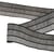 Bobine 25m ruban 3 tons 30mm Gris Noir