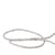 Cordon chiné métal 2mm argent au mètre