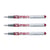 Lot de 3 Stylo plume jetable PILOT - V-Pen - Rouge - Pointe moyenne