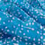 Tissu  Voile de Coton Batik Naya sur fond Bleu turquoise
