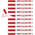 Lot de 10 Marqueurs peinture - EDDING - Pointe fine 0,8 mm - Rouge