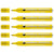 Lot de 5 marqueurs permanents - EDDING - Pointe ronde 1,5-3 mm - Corps aluminium - Jaune