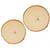 Set 2 rondelles 8 à 10 cm - bois - Artemio