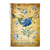 1 feuille de papier de riz 22.5 x 32 cm découpage collage Paper Designs FLEUR BLEUE PAPILLON 0340