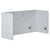 Séparateur de Bureau Complet Gris en PET Acoustique Recouvert de Tissu 120 x 60 cm avec Pinces de Fixation