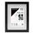 Cadre photo 18x24 cm Milan noir  avec passe-partout 13x18 cm