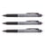 Lot de 3 Stylos roller rétractables Frixion Ball Clicker 0,50 mm Noir