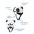 Casque de Protection Panda 3D pour Vélo et Trottinette – Taille M - Micro