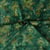 Tissu Coton imprimé Batik Emerza sur fond Vert épicéa - Au mètre