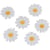 6 Marguerites Blanches - Tissu
