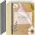 5 Kit de Reliure A4 sans perforation sans Relieuse- ACROPAQ - 5 Baguettes & 5 Transparentes & 5 Couvertures- Jusqu'à 30 feuilles