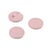 Lot de 3 boutons rond simple rose laurier 18mm