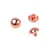Lot de 3 boutons boule à queue 10mm rose gold