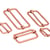 Lot de 2 boucles de réglage pour sac bronze