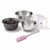 Set pâtisserie avec mini moule à kouglof 18 cm, 2 bols à mixer, verre mesureur et spatule Zenker