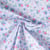 Tissu Voile de Coton digital imprimé Jardin celeste sur fond Bleu pastel
