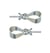 10 BELIERES A COLLER attache pendentif metal argente 11 x 3 mm - creation bijoux perles