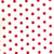 Tissu Coton imprimé Blanc Etoiles Rouges