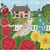 Lot de 4 serviettes en papier découpage collage 33 cm MAISON FLEUR OISEAU O 403