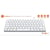 Mini clavier - Touches plates - KMP2000W - AZERTY - FR - Multi-connexions - Blanc