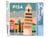 Peinture par Numéro Figured'Art - Affiche Vintage Pise - Kit de Loisir Créatif DIY Numéro d'Art Complet - 40x50cm sans châssis en bois