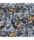 Tissu coton singes de 150 cm de largeur Noir vendu par 50 cm