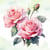 4 serviettes en papier découpage collage 33 cm ROSE ROSIER FLSS 104