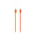 Jaym Câble USB-C vers USB-C 3A Charge et Synchronisation Collection POP 1,5m Orange
