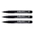 Lot de 3 marqueurs permanents pointe fine 0,5 mm - ARTLINE - Noir - 853
