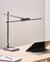 Lampe de Bureau LED Grise avec Bras Réglable Professionnelle Variateur CCT Mode Température de Couleur