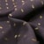 Tissu Viscose Confettis dorés sur fond Noir