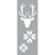 Graine Créative - Pochoir 15 x 40 cm Tête de cerf