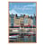 Tableau mural encadré illustration port d'Honfleur 65x97 cm