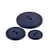 Lot de 3 boutons ronds 2 trous classique bleu marine