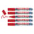Lot de 5 marqueurs tableau blanc - EDDING - Rouge - Pointe 1,5-3 mm