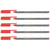 Lot de 5 feutres fins EDDING 55 - Rouge - Pointe 0,3 mm
