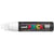 Lot de 5 marqueurs peinture pointe rectangulaire extra-large - POSCA - Blanc - PC17K