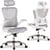 Chaise de bureau ergonomique - Mesh - Blanc - 56 x 65 x 139,5 cm