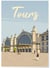 Affiche ville Tours 2 | A3 : 29,7x42cm
