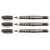 Lot de 3 Rollers STABILO WORKER+ Colorful Noir