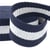 Film 25m sangle bicolore  30mm Bleu/Blanc