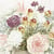 Lot de 4 serviettes en papier découpage collage 33 cm BRASSEE DE FLEURS F 501