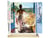 Peinture par Numéro Figured'Art - Femme à sa Fenêtre - Kit de Loisir Créatif DIY Numéro d'Art Complet - 40x50cm toile roulée + châssis en bois à monter