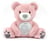 Peluche projecteur  Ours Rose